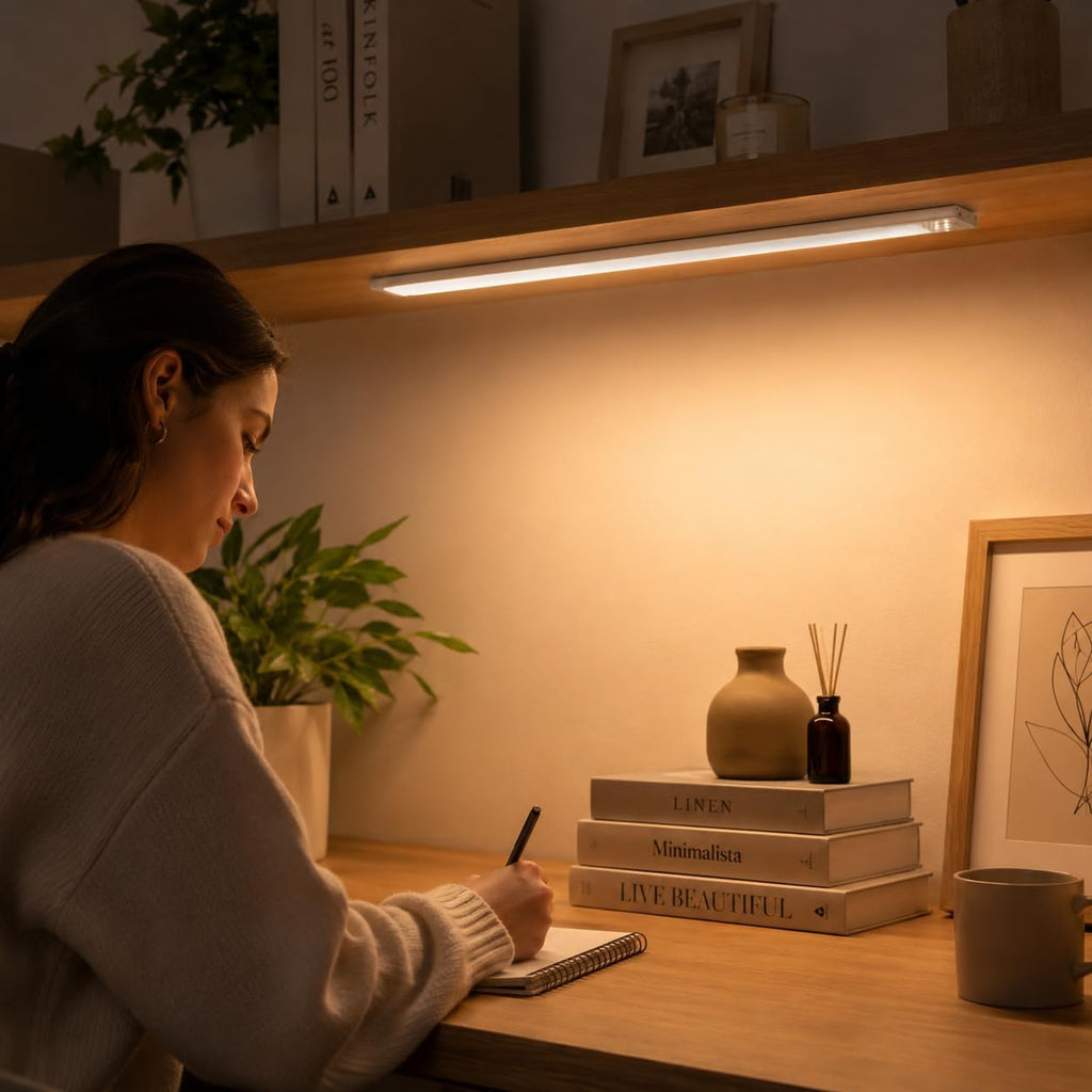 Motion Glow – Smart Wireless Rechargeable LED Light with Motion Sensor | Magnetic Installation | Under Cabinet & Wardrobe Lighting