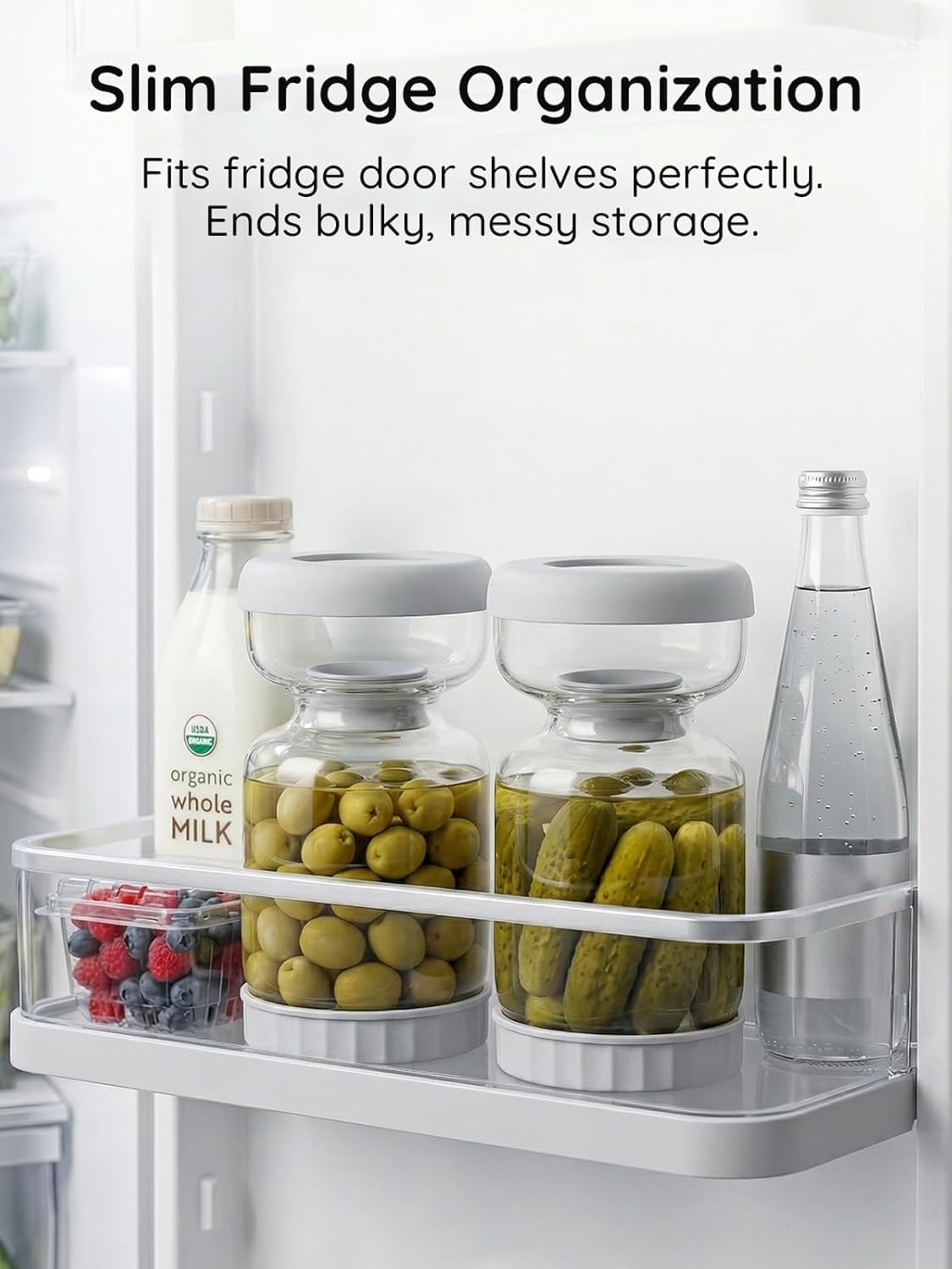 PickleFlow 1L – Smart Flip Pickle Jar
