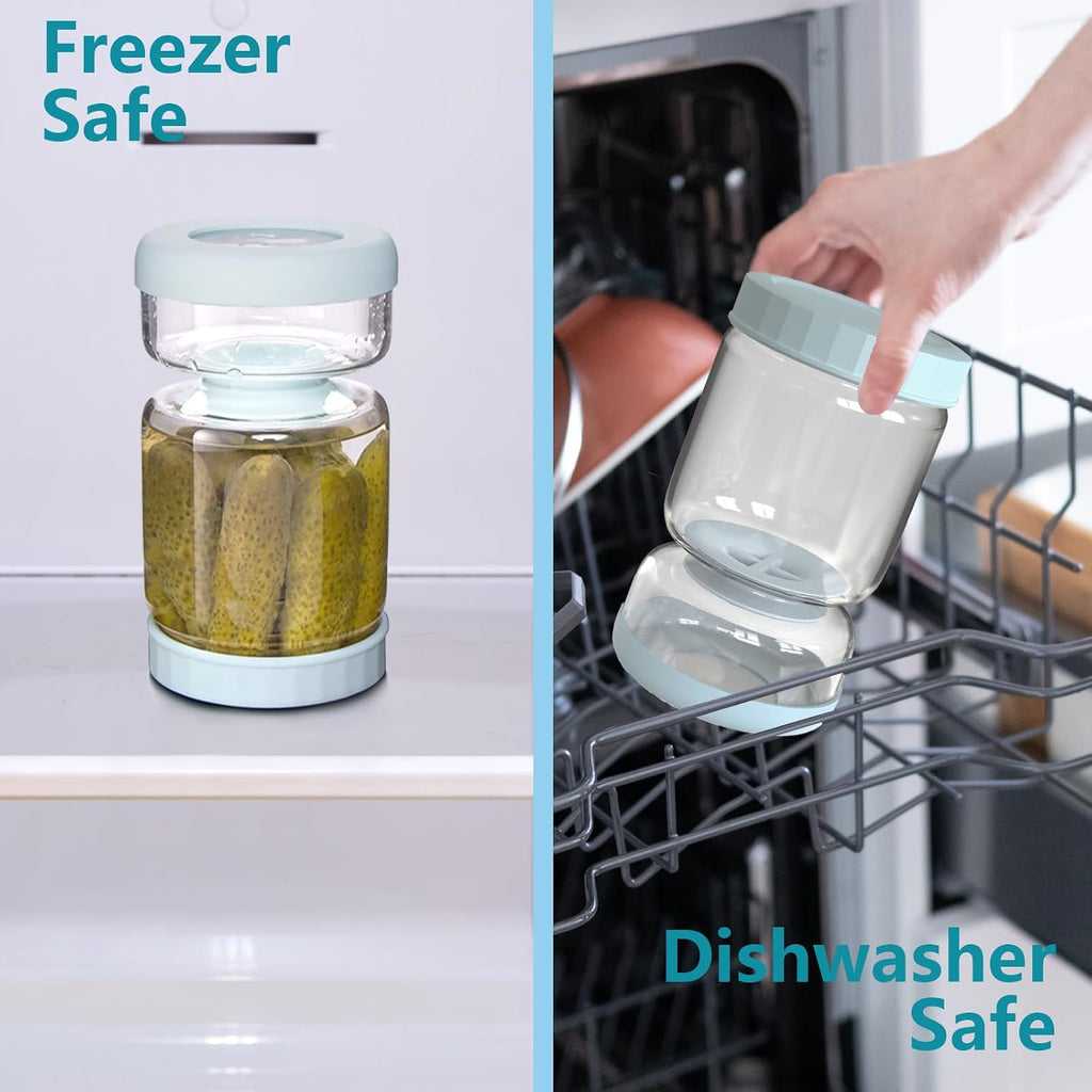 PickleFlow 1L – Smart Flip Pickle Jar