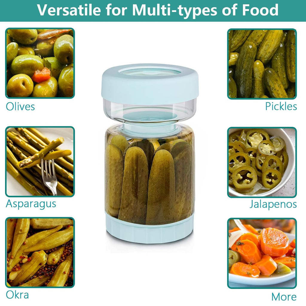 PickleFlow 1L – Smart Flip Pickle Jar